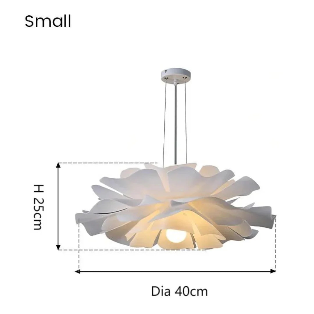 Suspension moderne pour plafond en acrylique en forme de fleur de lotus