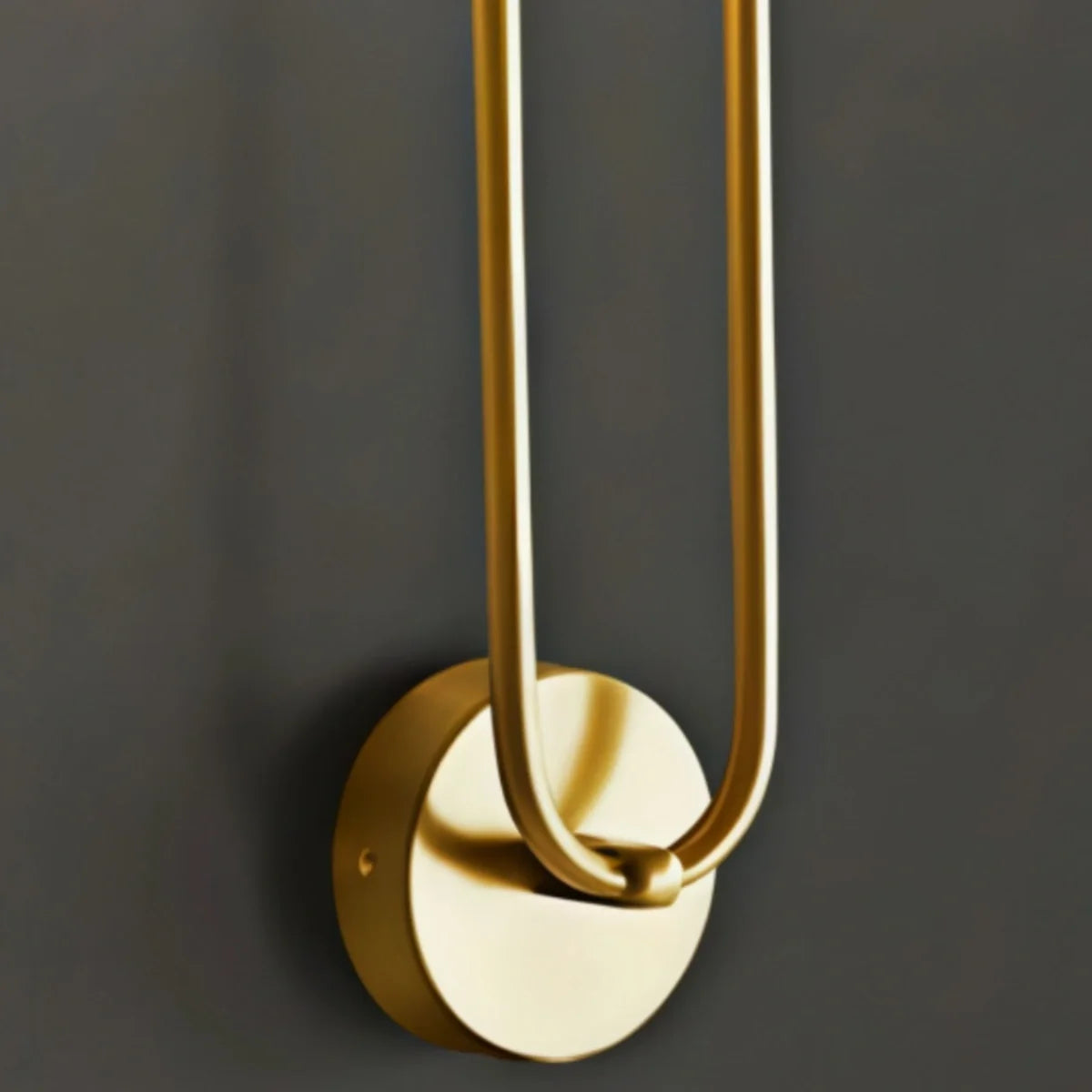 Modern U Shaped Gold LED Wall Light