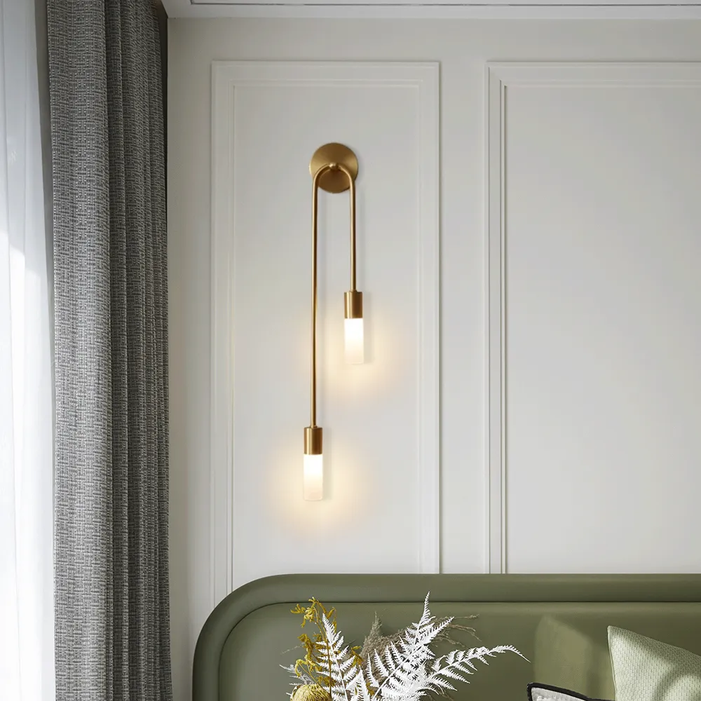 Modern U Shaped Gold LED Wall Light