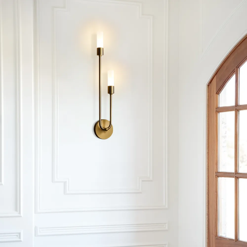 Modern U Shaped Gold LED Wall Light