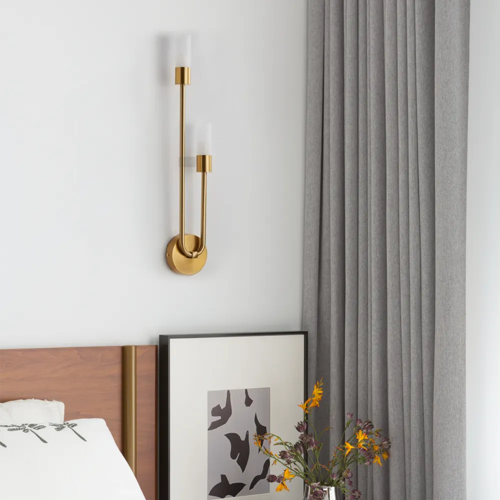 Modern U Shaped Gold LED Wall Light