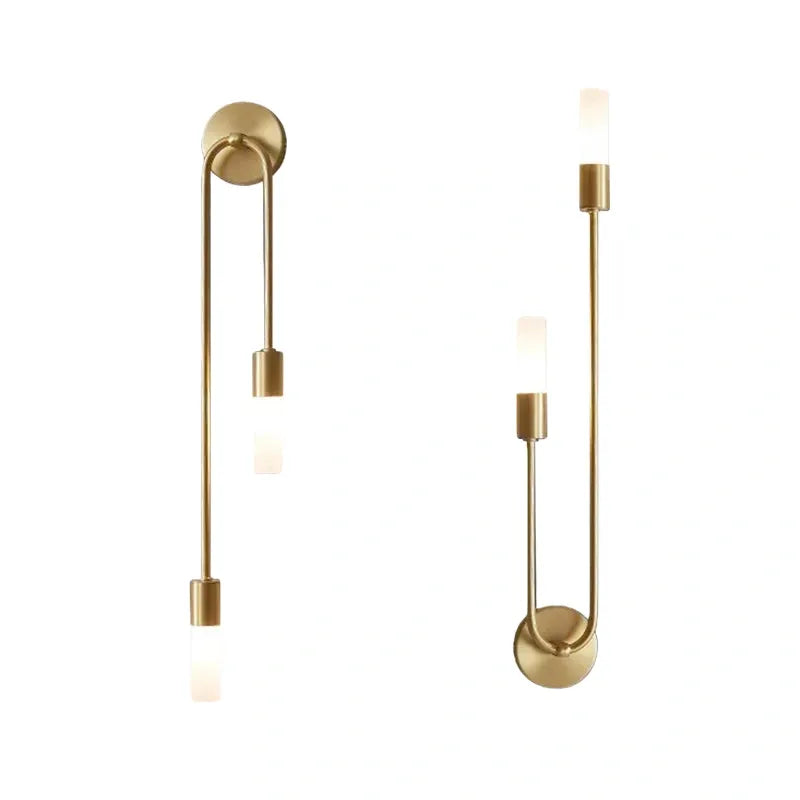 Modern U Shaped Gold LED Wall Light