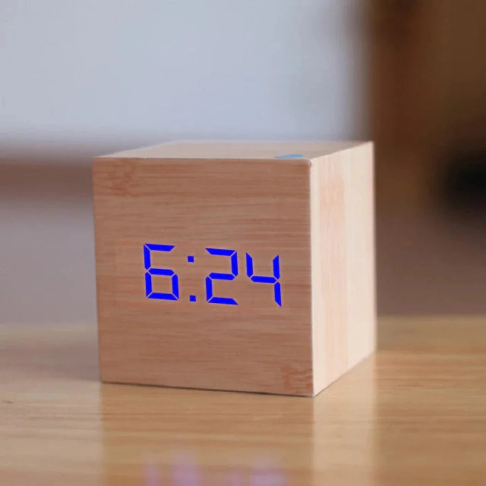 Compact Mini LED Digital Alarm Clock