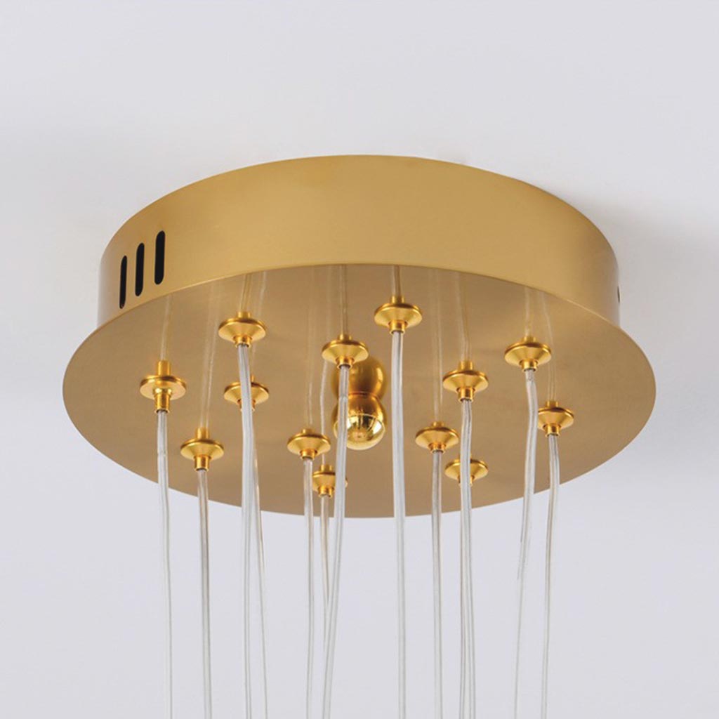 Cluster Glass-Look Globe Chandelier with Multiple Round Shades