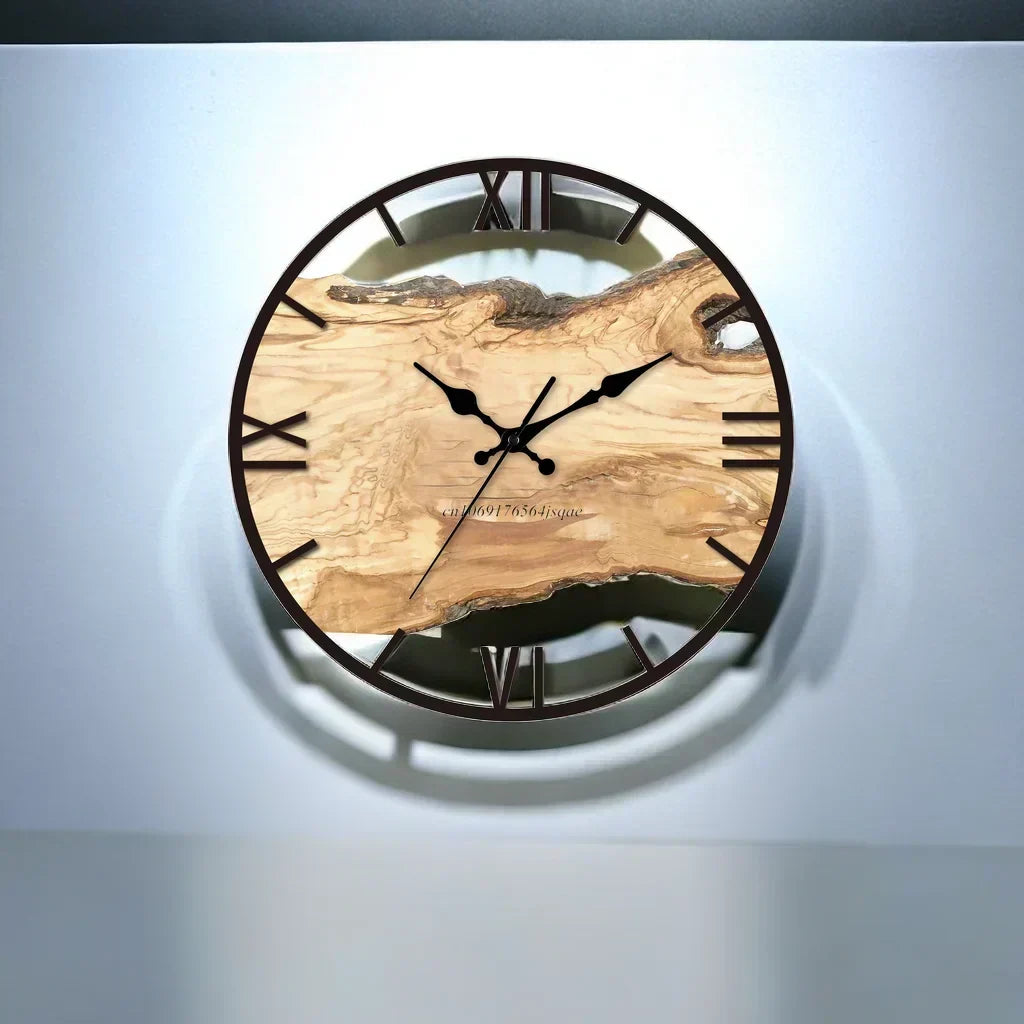 Modern Decorative Wall Clock for Living Room Interiors