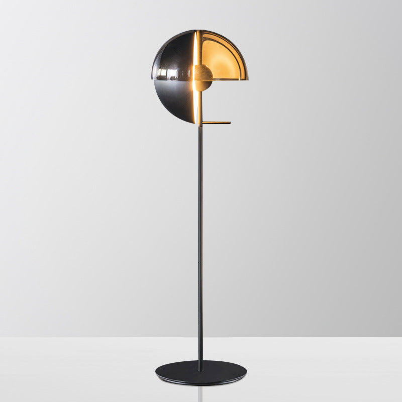 Smokey Glass Floor Lamp