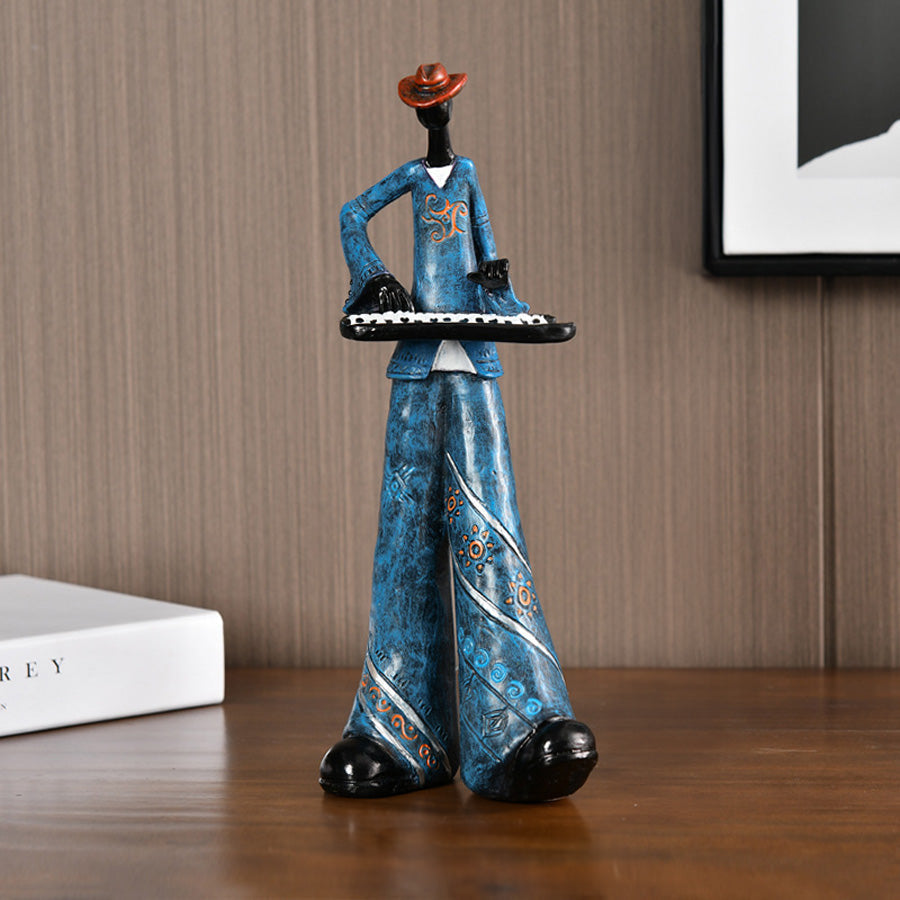 Jazz Musician Resin Statue Music Decor