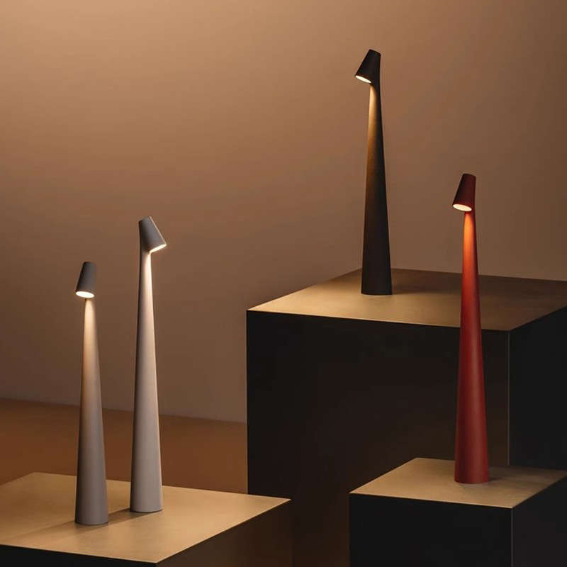 Minimalist Sculptural LED Table Lamp