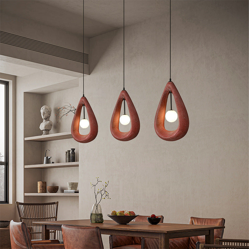 Japandi ovale hanglamp