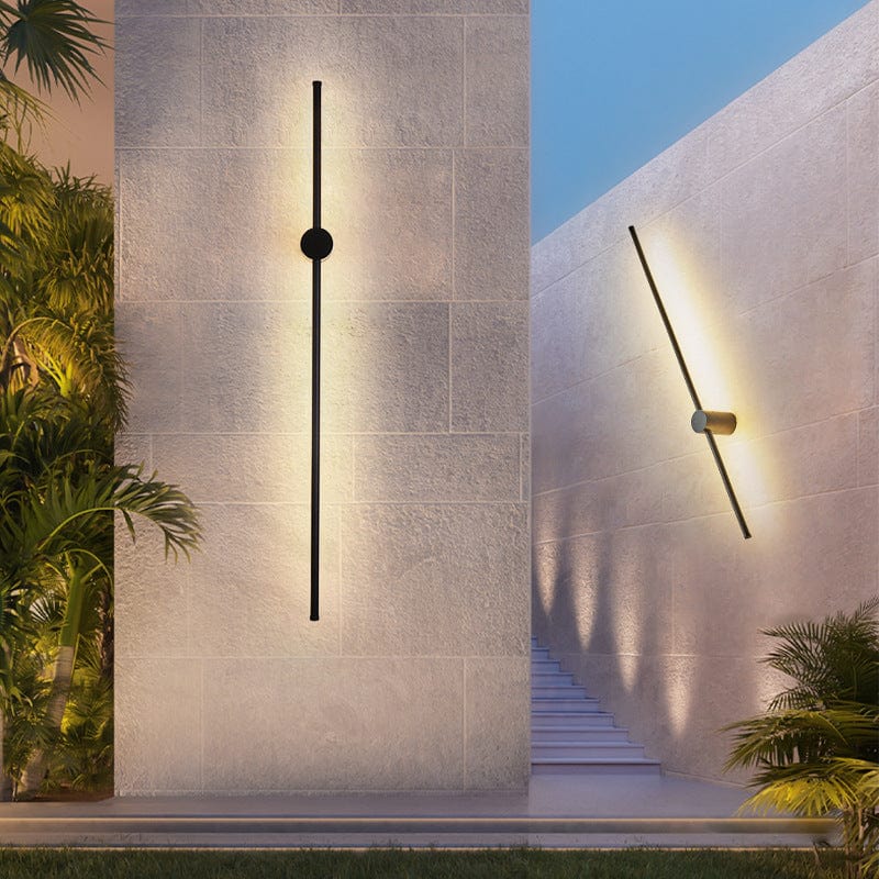 Minimalist Linear Outdoor Wall Light