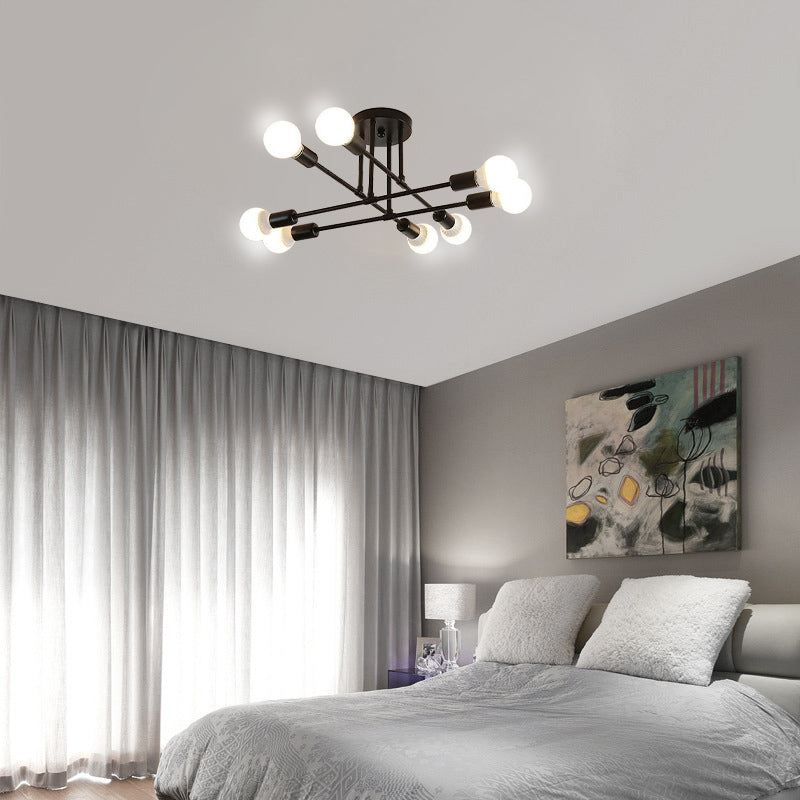 Lustre LED moderne semi-plafonnier pour le salon