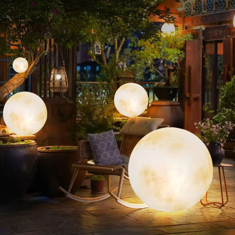 Garden Solar Powered Moon Lamp