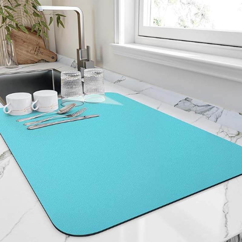 Kitchen Drying Mat Water Absorbent Dish Drying Pad