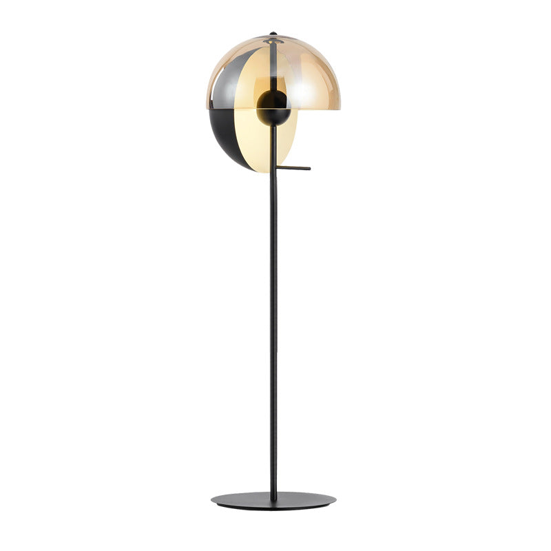 Smokey Glass Floor Lamp