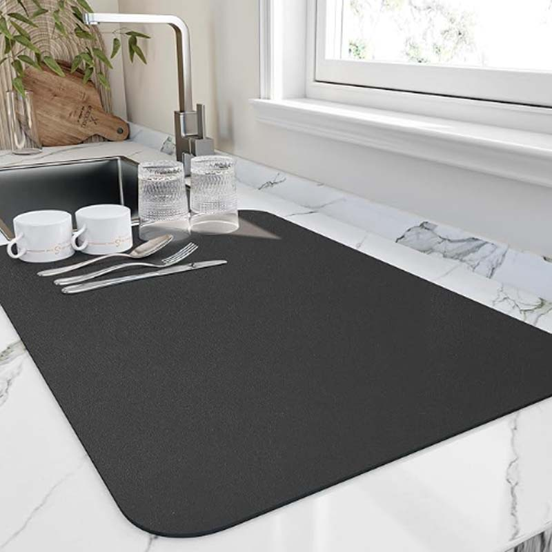 Kitchen Drying Mat Water Absorbent Dish Drying Pad