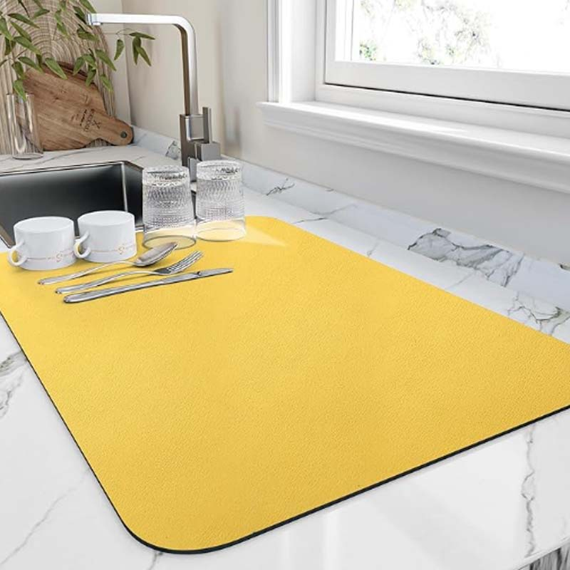 Kitchen Drying Mat Water Absorbent Dish Drying Pad