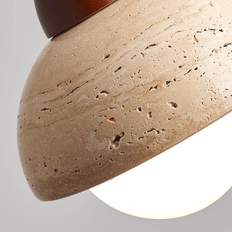 Modern Mushroom Stone Pendant Light