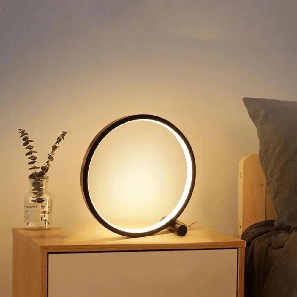 Dimmable LED Ring Desk Lamp