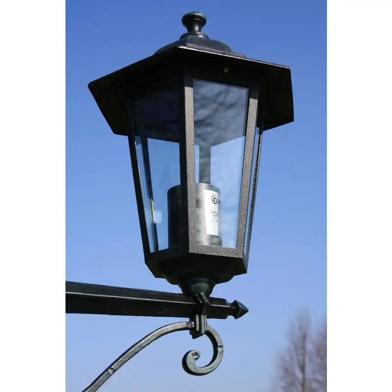 Outdoor Light Post with Three Lanterns