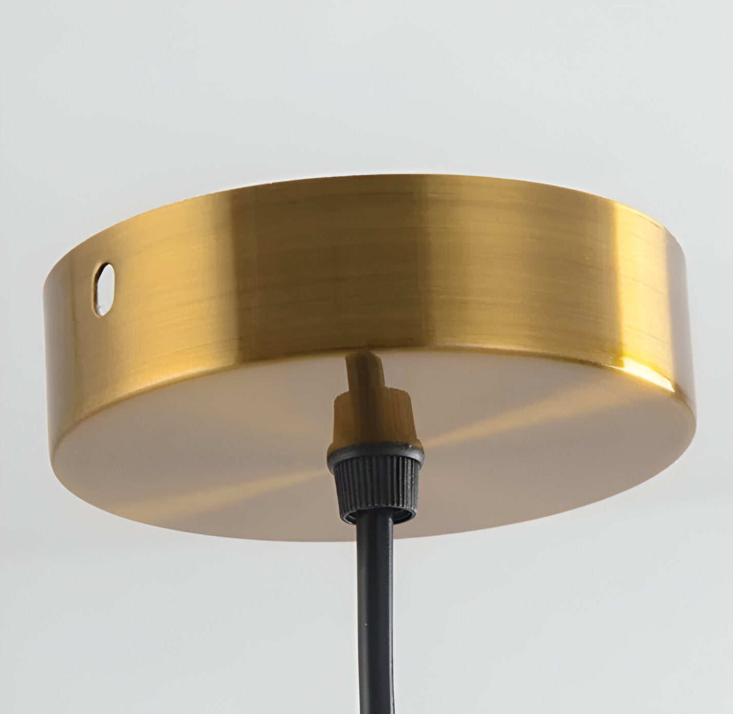 Pastel coloured glass pendant light with bell shade