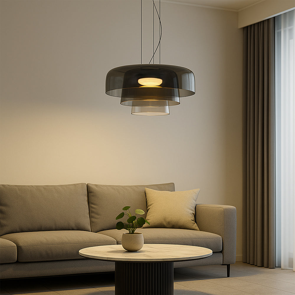 Layered Glass Pendant Light