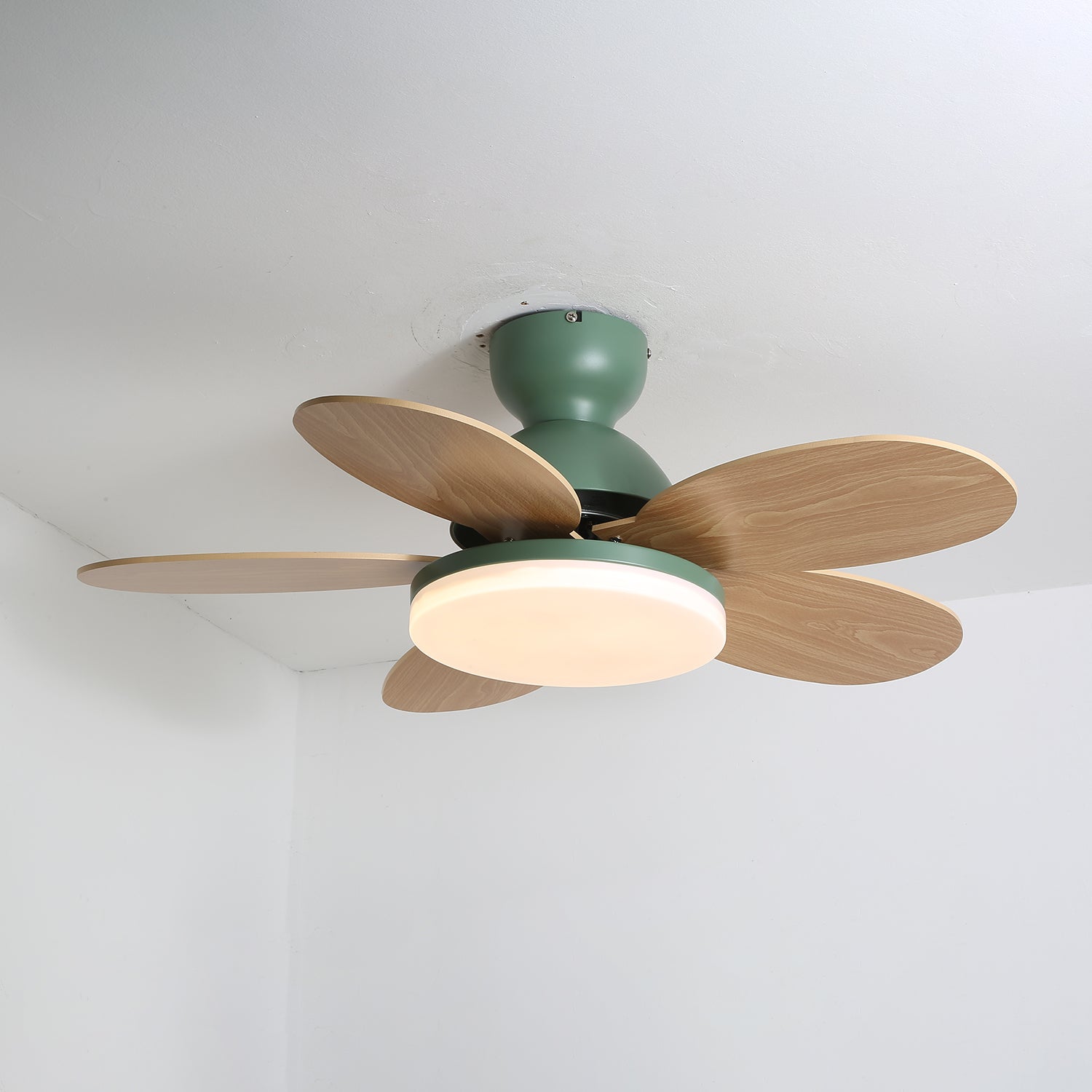 Modern Ceiling Fan LED Light with Multicolour Blades