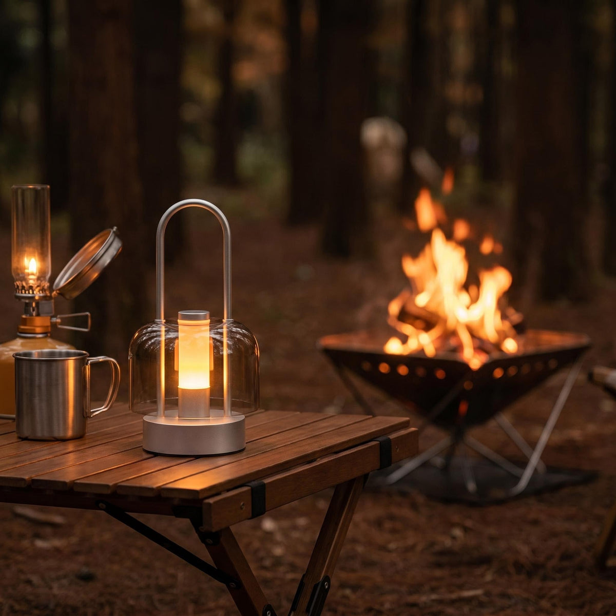 Lampe de table LED portable rechargeable à intensité variable