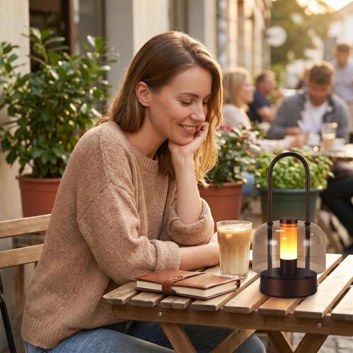 Lampe de table LED portable rechargeable à intensité variable