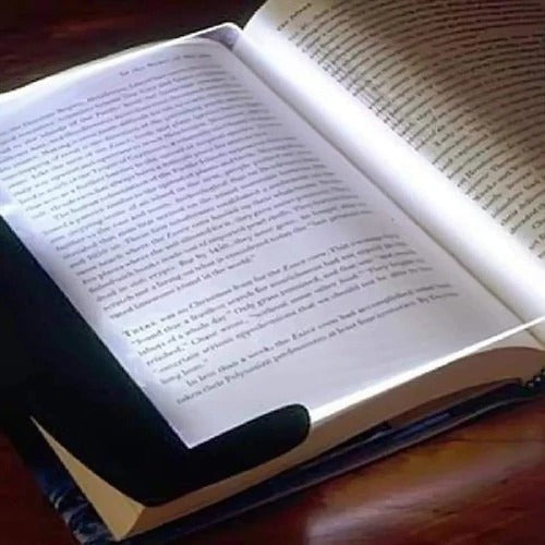 LED Book Reading Light With Flat Panel Clip Design