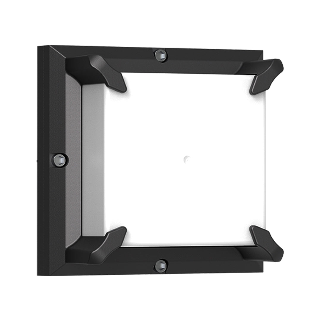 Square Black Waterproof LED Outdoor Wall Light for Garden