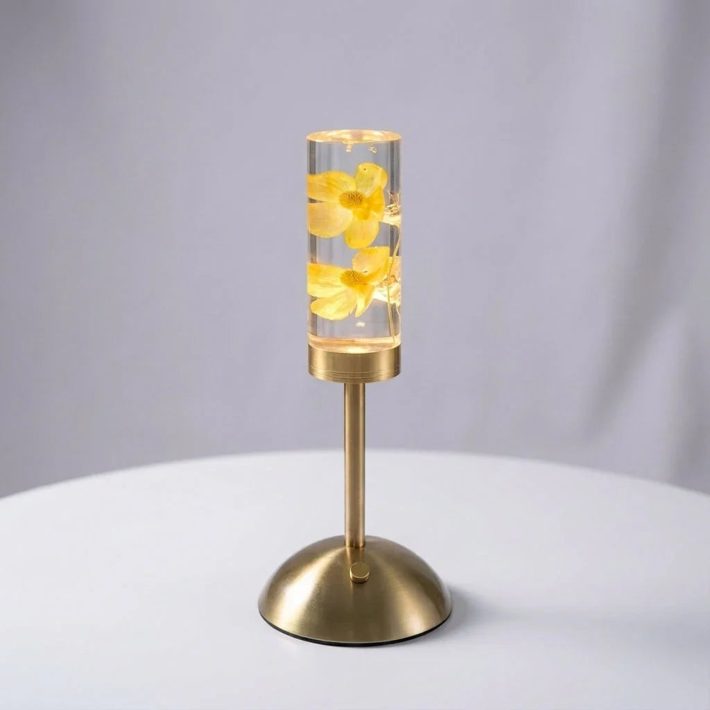 Petite lampe de table rechargeable avec LED à couleur changeante