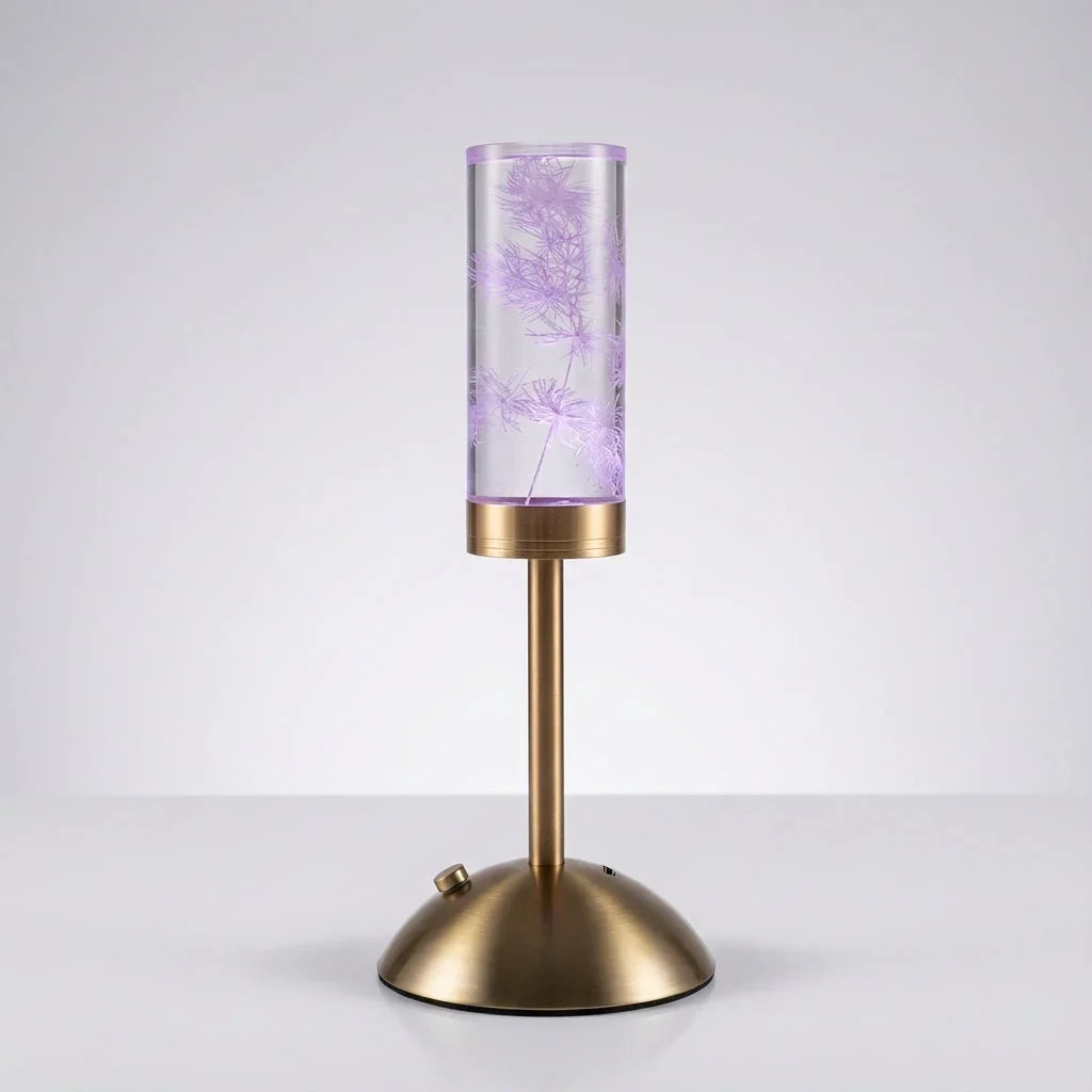 Petite lampe de table rechargeable avec LED à couleur changeante