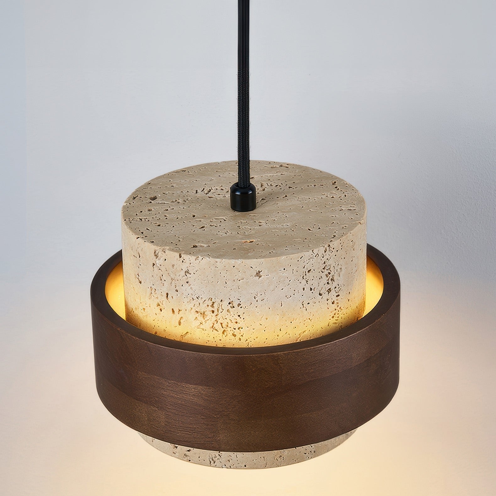 Retro Layered Stone Pendant Lamp