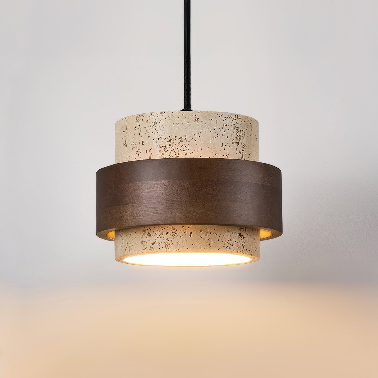 Retro Layered Stone Pendant Lamp