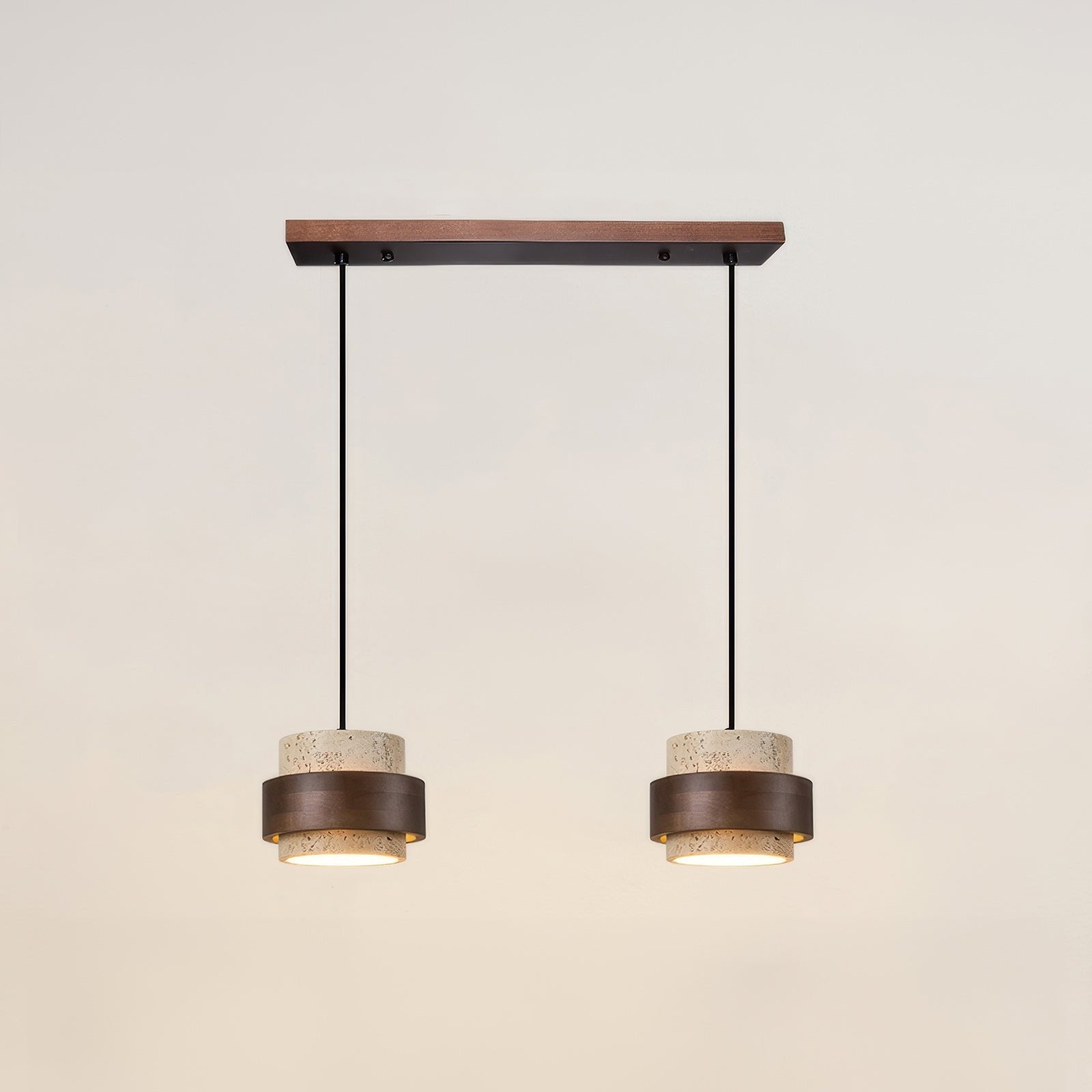 Retro Layered Stone Pendant Lamp