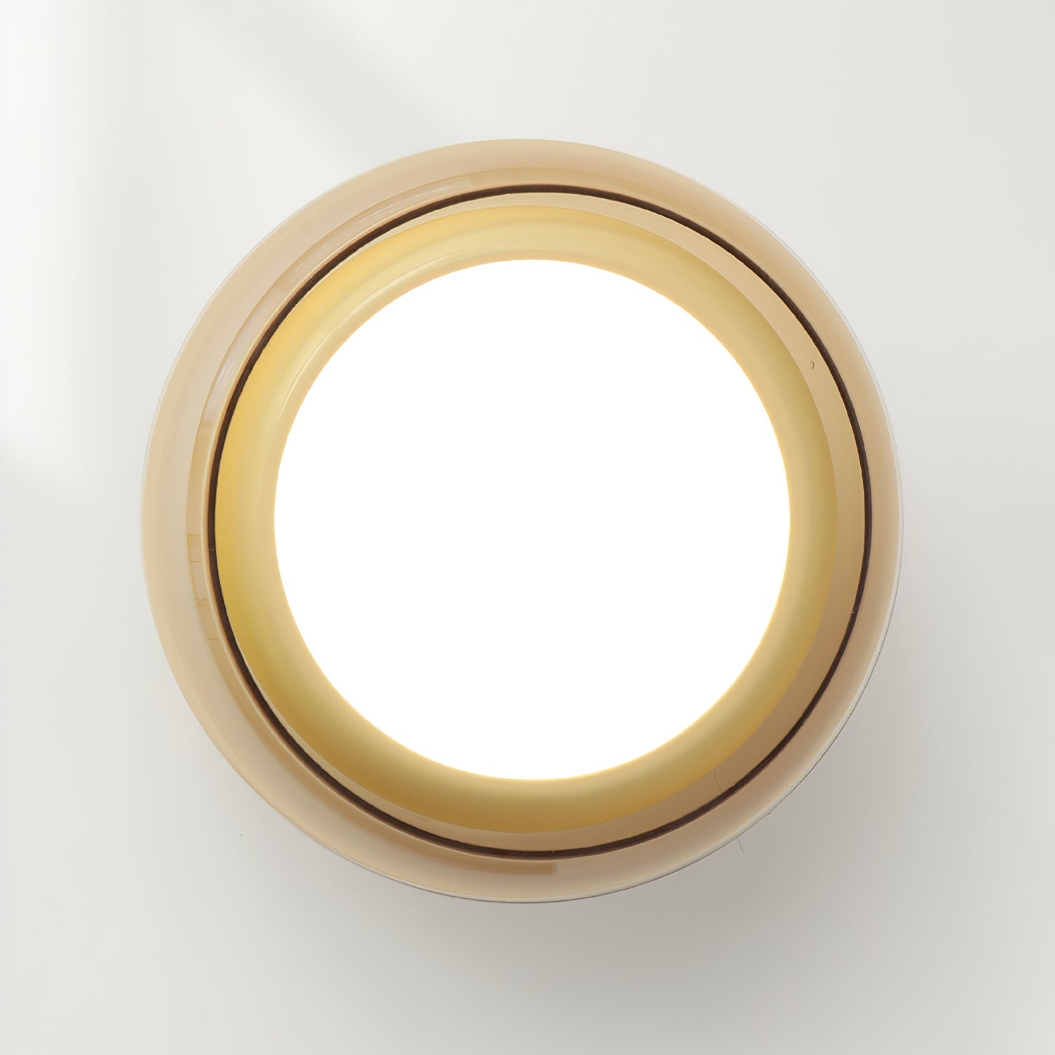 Retro Amber Glass Flush Mount Ceiling Light