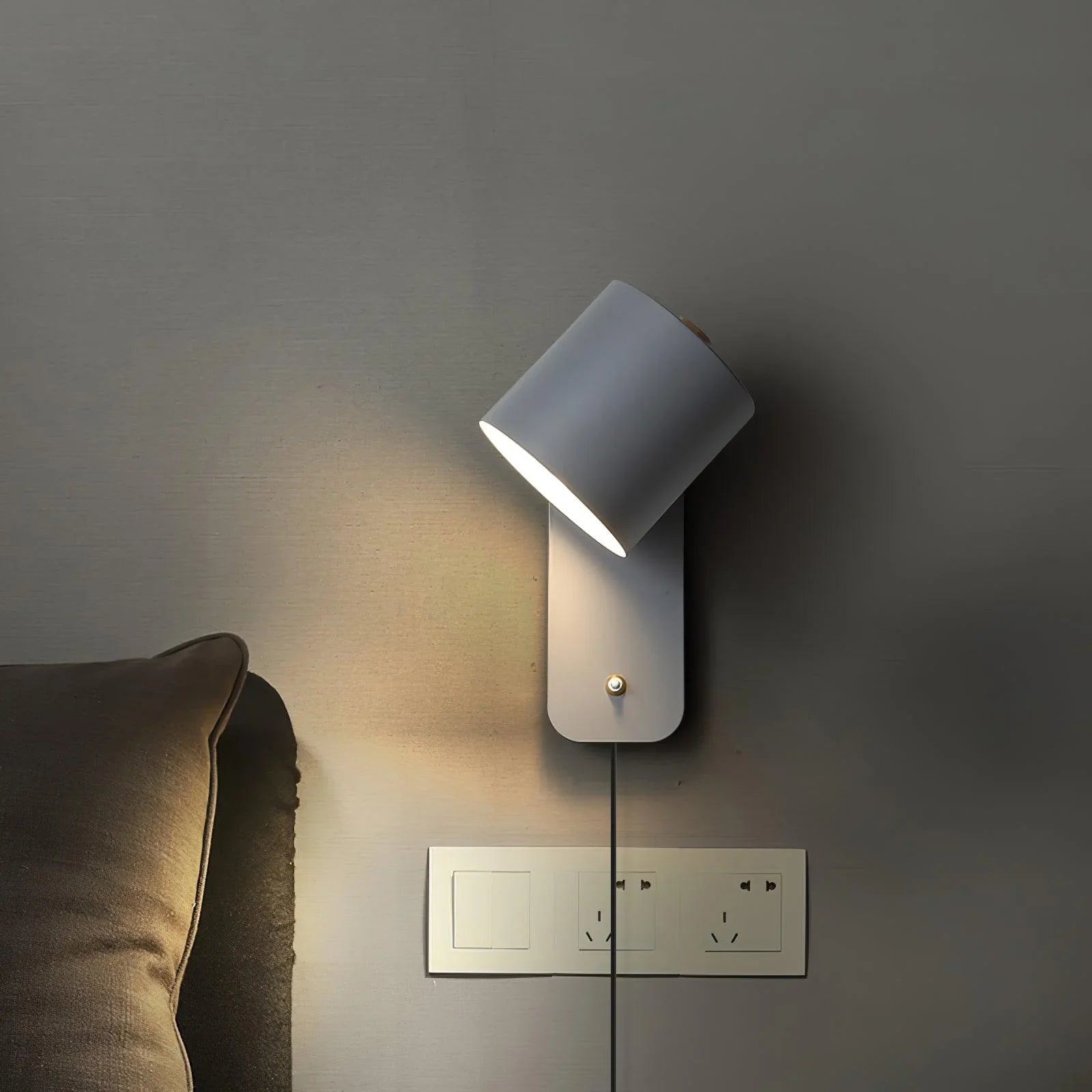 Modern Cylinder Plug-in Wall Lamp