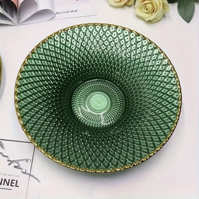 Round Glass Kitchen Bowl