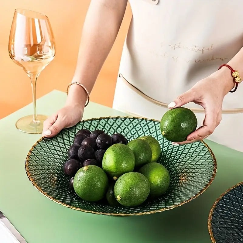 Round Glass Kitchen Bowl