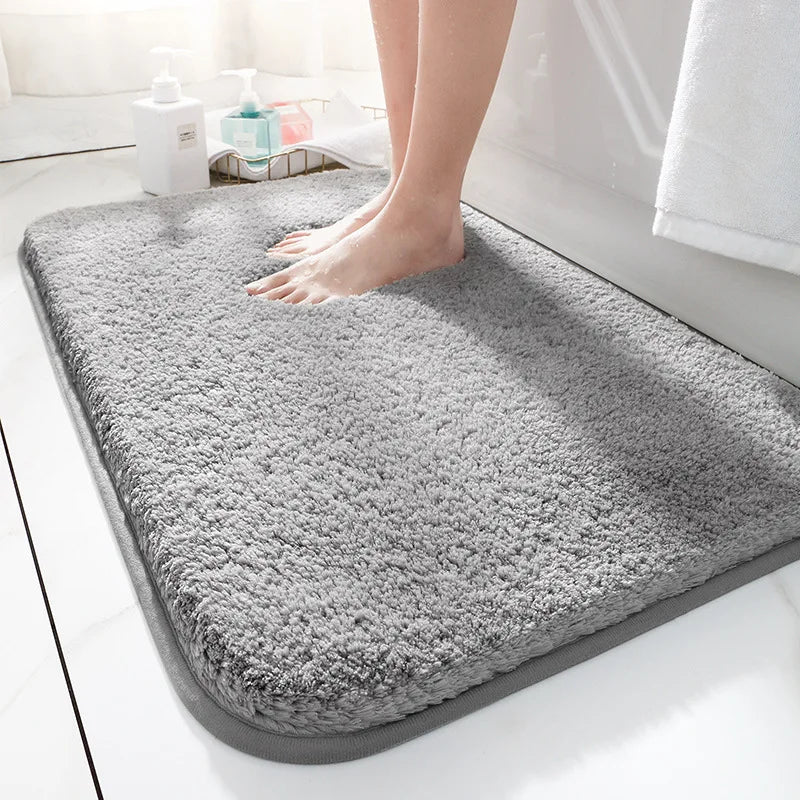 Thick Bath Mat Non Slip Bathroom Floor Mat Water Absorbent