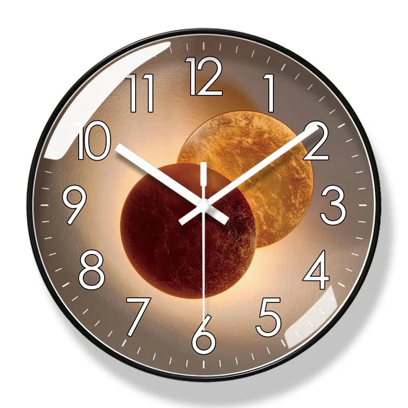 Luxury Modern Wall Clock Round Decorative Home Clock