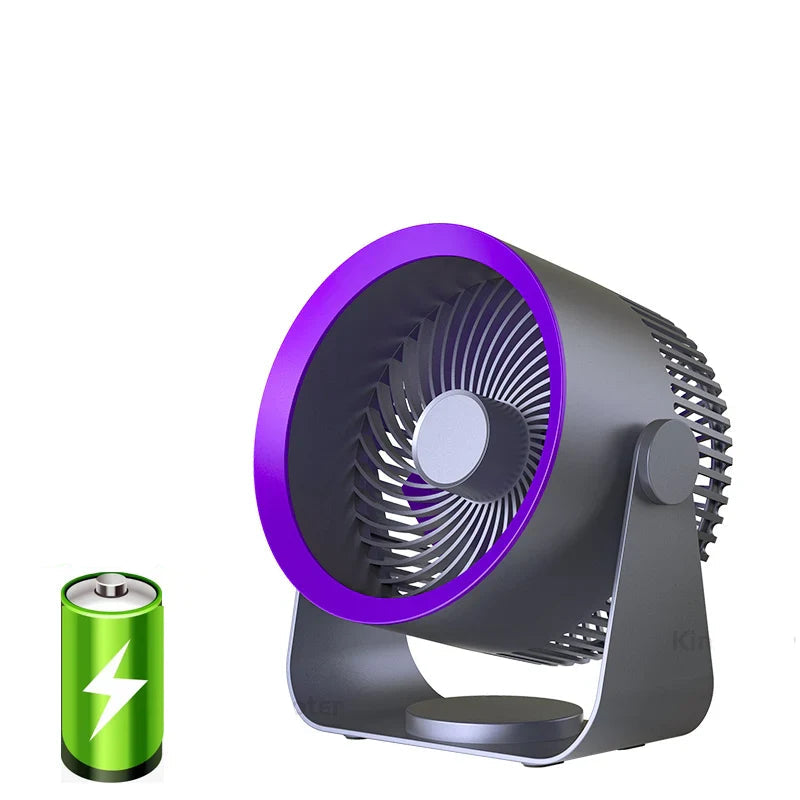 Draagbare Tafelventilator met Kantelstand en Circulaire Luchtopening