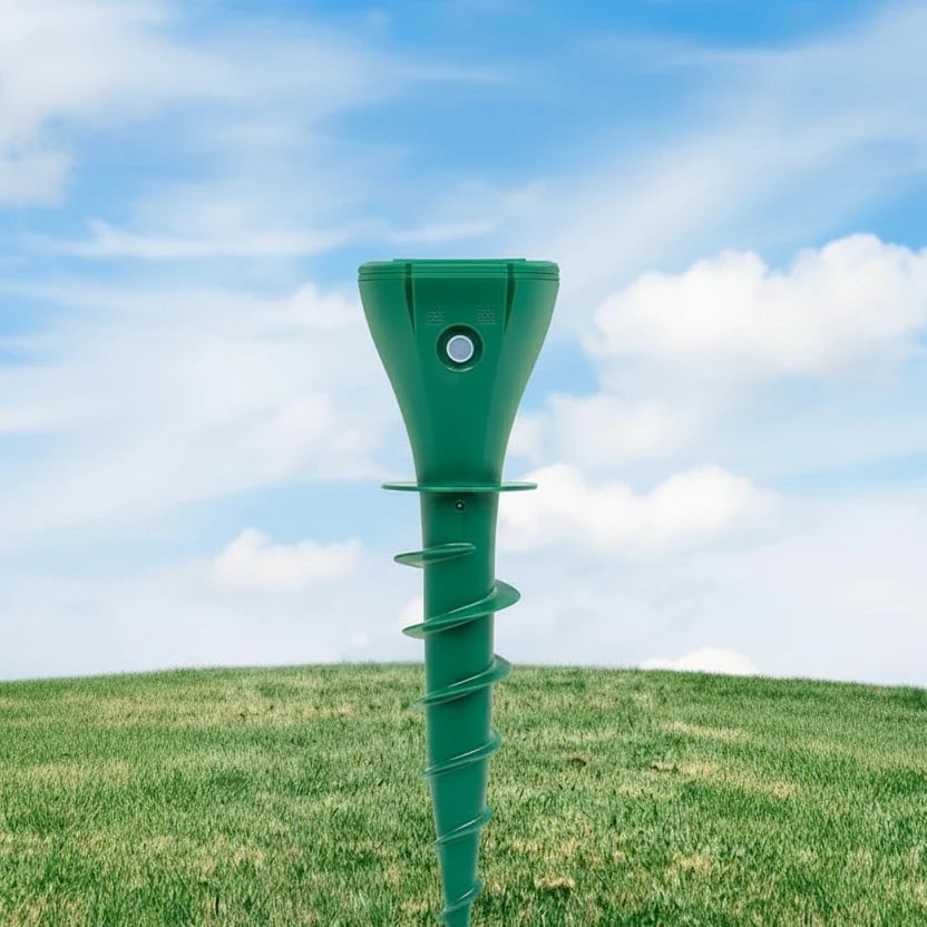 Zonne-energie Mollenafschrikker Stake Ultrasone Tuin Ongedierte Afschrikmiddel