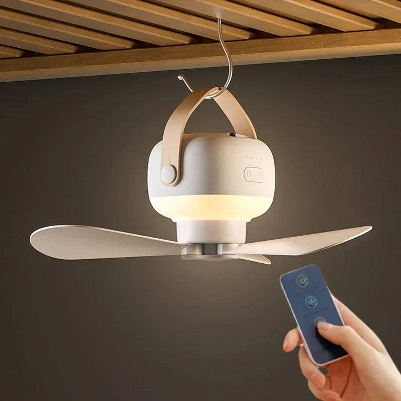 Hangende Plafondventilator met LED Licht en Afstandsbediening