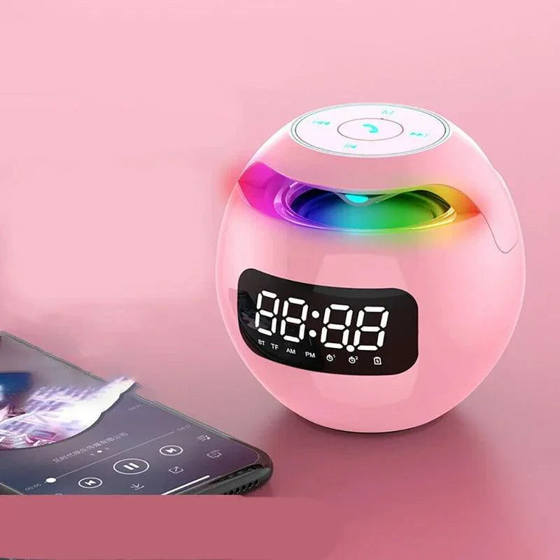 Bluetooth Speaker Alarm Clock LED Digital Bedside