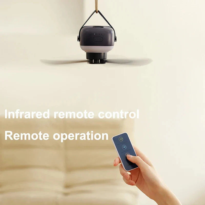 Hangende Plafondventilator met LED Licht en Afstandsbediening