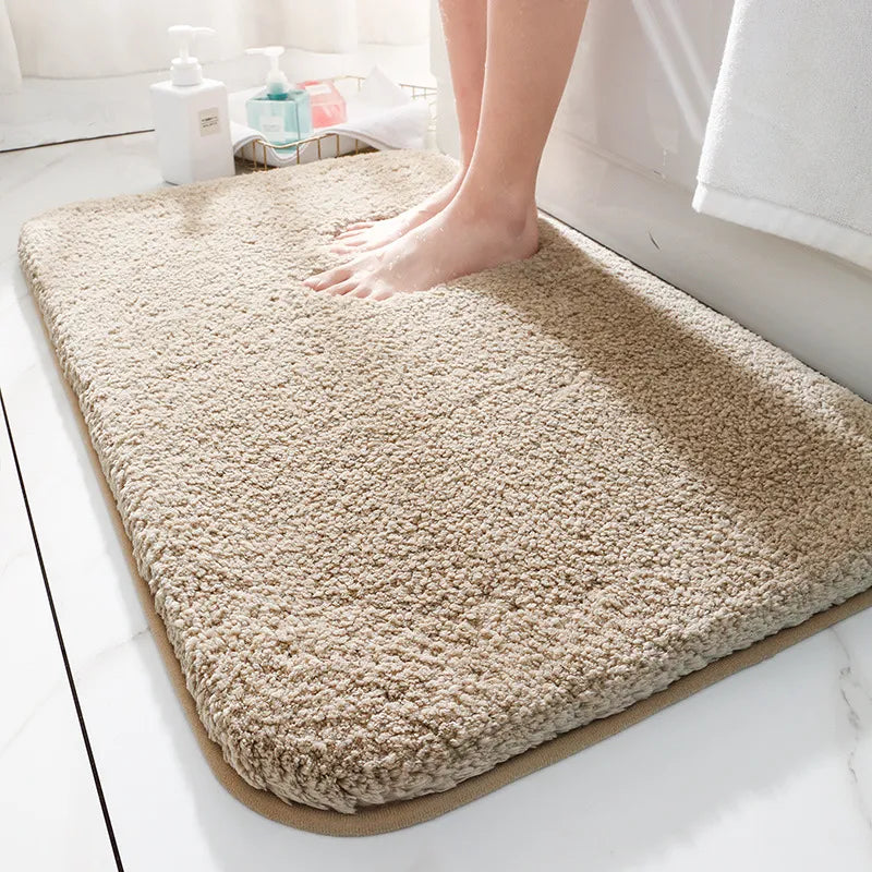 Thick Bath Mat Non Slip Bathroom Floor Mat Water Absorbent