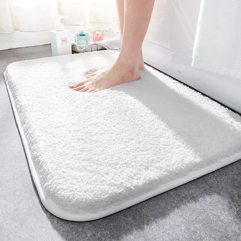 Thick Bath Mat Non Slip Bathroom Floor Mat Water Absorbent