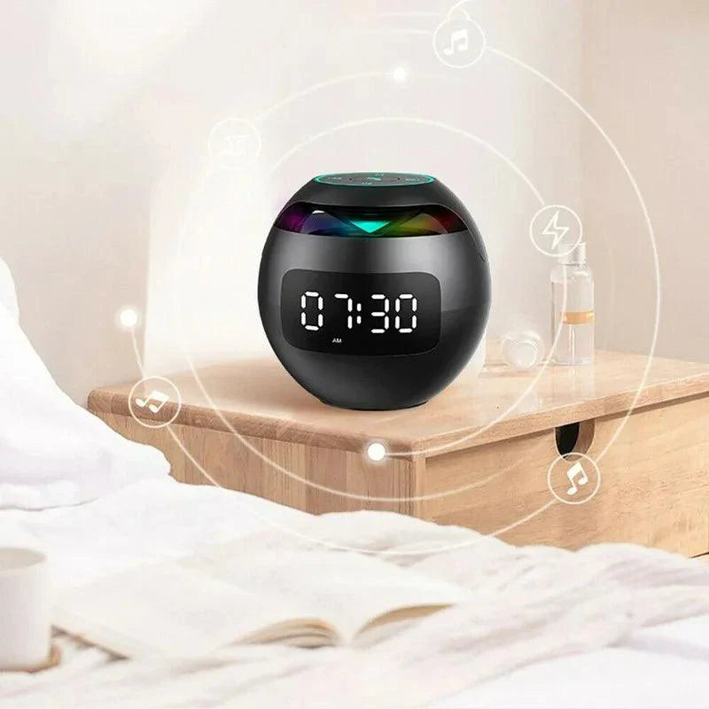 Bluetooth Speaker Alarm Clock LED Digital Bedside