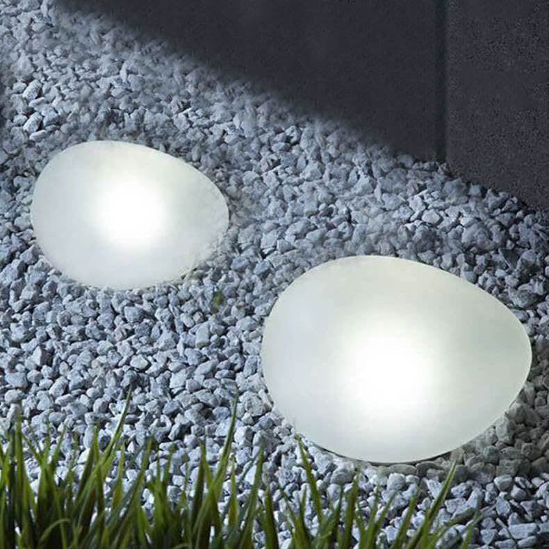 Frosted Glass-Look Solar Ground Light Compact Design